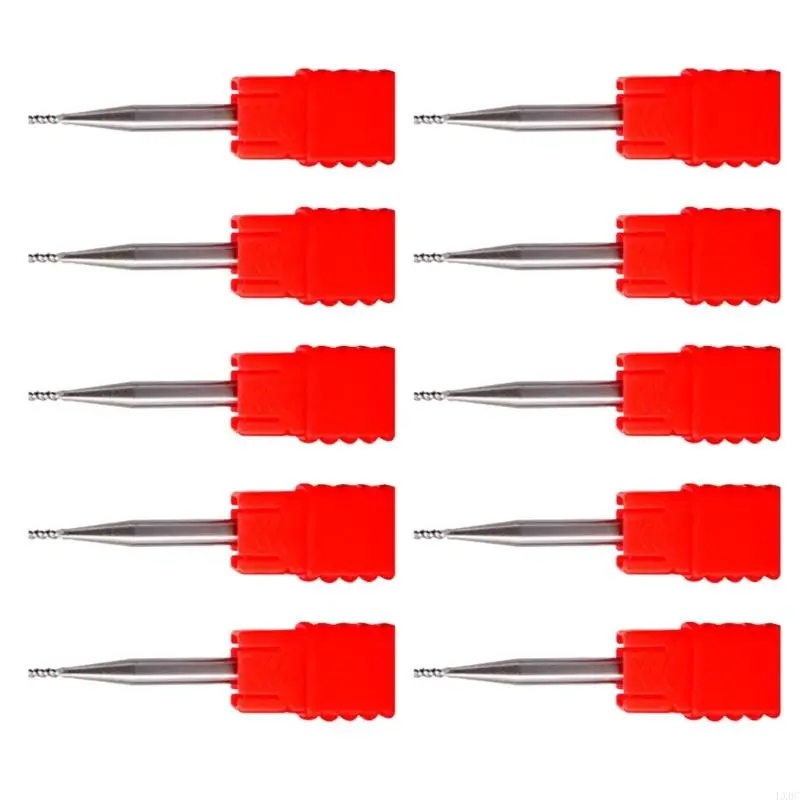 LX0C 10pcs Steel Three Flutes Milling Bit Milling Ruters for Aluminium Resistance and Discuracy