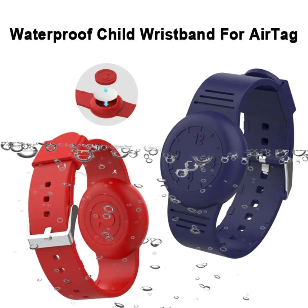 Nuovo impermeabile per Apple Airtag Holder Wristband Kids custodia in Silicone bracciale bambini per AirTags Case Watch Band