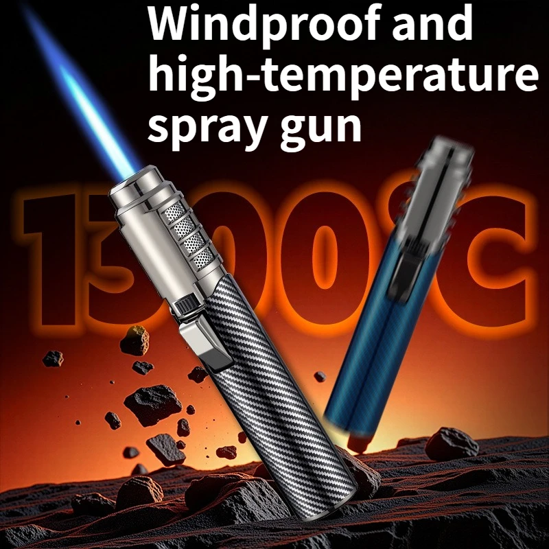 

High Temperature Cigar Aroma Igniter Inflatable Windproof Lighter Extended Flame Spray Gun Cigarette Accessories