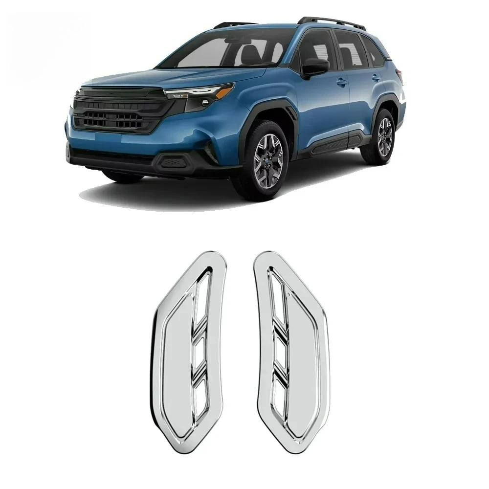 

For Subaru Forester 2024 2025 ABS Side Vent Cover Trim Guard Fender Side Air Outlet Strip Trim Car Accessories