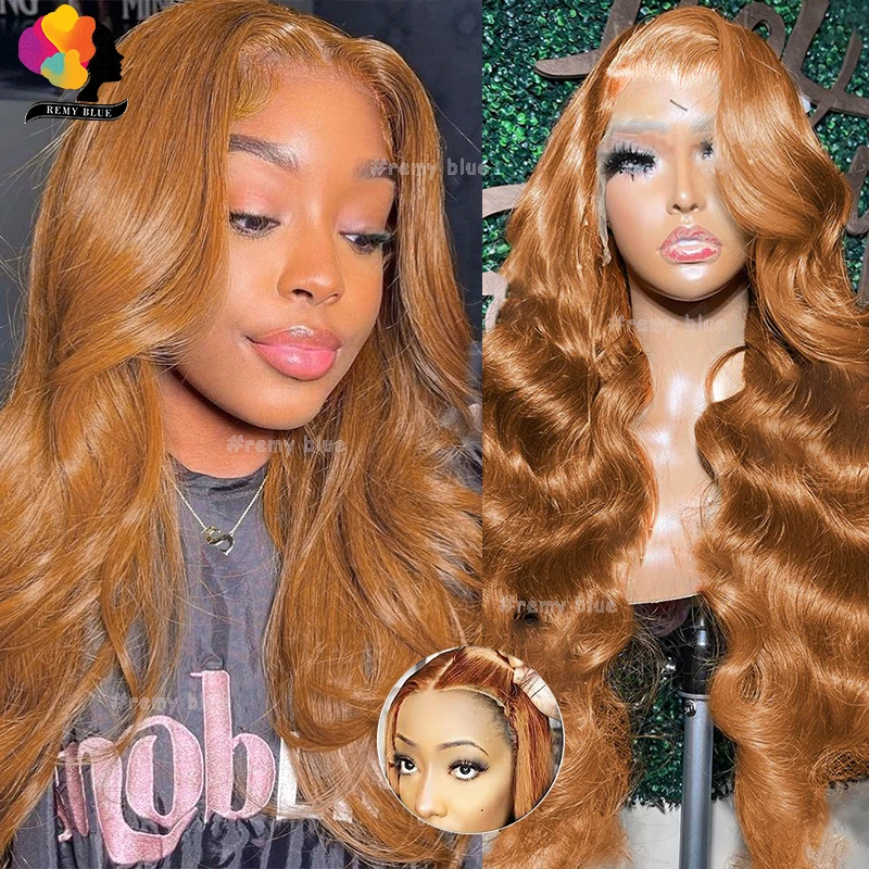 

Ginger Blonde 9*6 Glueless Wigs Human Hair Wigs for Black Women Burgundy Body Wave Lace Front Wig Wear Go Pre-Cut Lace Wigs