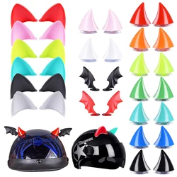 Motorcycle Helmet Cat Ears Decoration Colorful Moto Electric Car Driving Styling Cute Cat Ears Stickers Decor Helmet Accessories