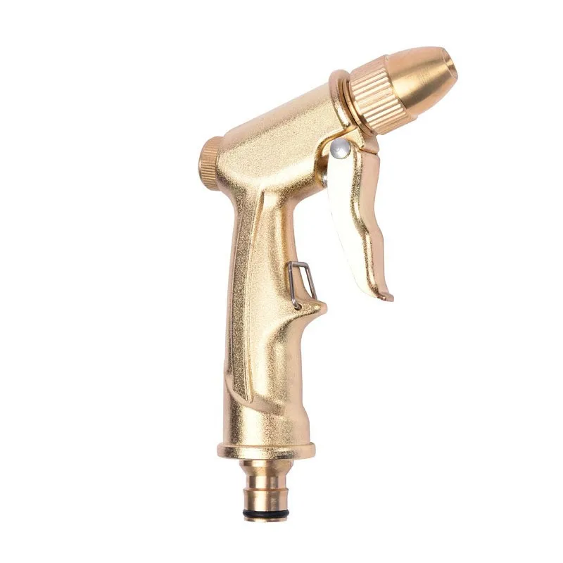Heavy Duty High Pressure Water Spray Gun, Adjustable Brass Nozzle Sprayer for Car & Garden Use