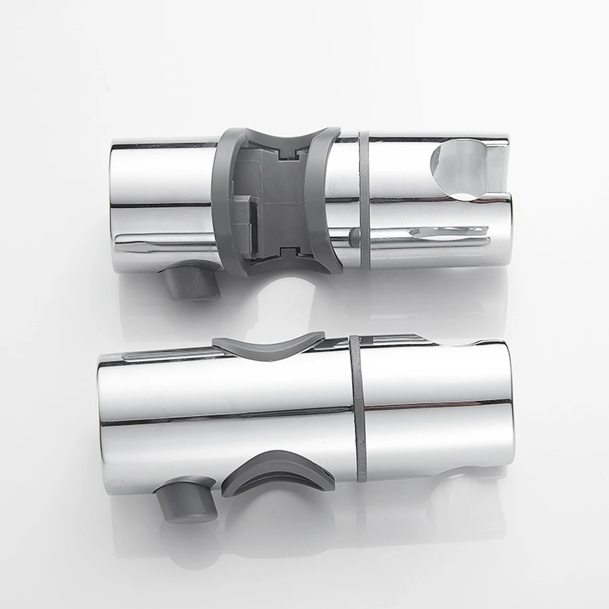 اكسسوارات الحمام العالمي 18 ~ 25 مللي متر ABS البلاستيك دش الشريحة السكك الحديدية بار حامل قابل للتعديل حامل مشابك قوس استبدال