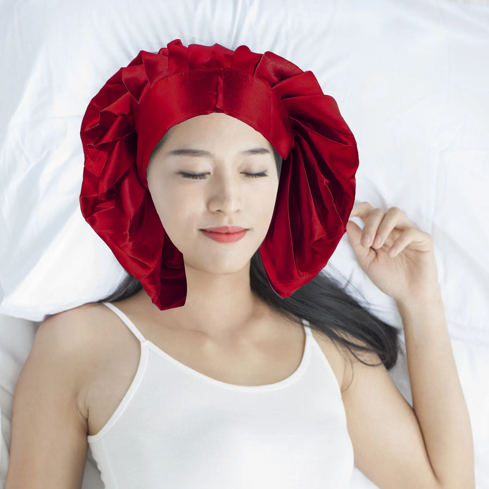 

Silk Sleep Bonnets Bonnet Comfortable Women Smooth Elastic Fit Maternity Home Accessory Versatile