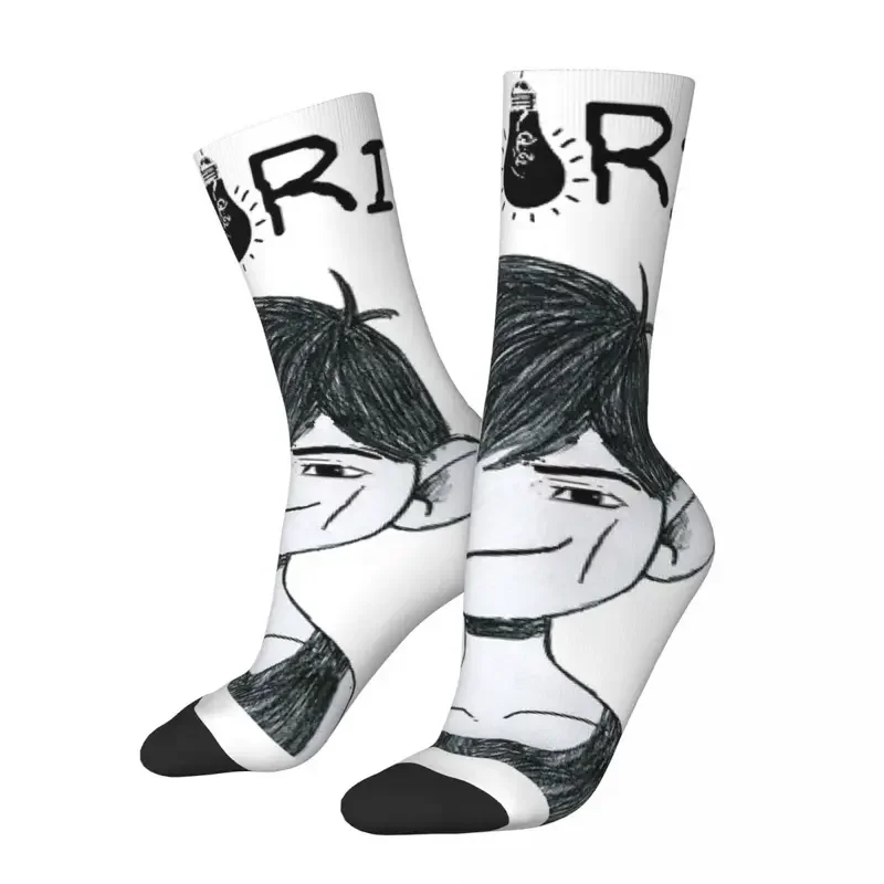 Y2K Omori merch unisex zimowa jazda na rowerze Happy Socks szalona skarpeta w stylu ulicznym