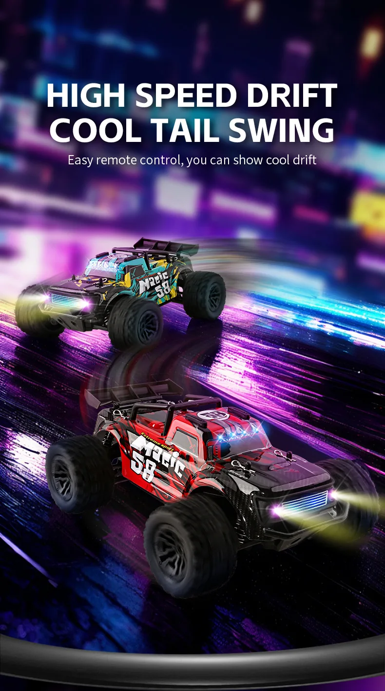 New Product 1:20 Off-Road High-Speed Remote Control Car 2.4G Climbing Race Drift RC Electric Model Racing Car