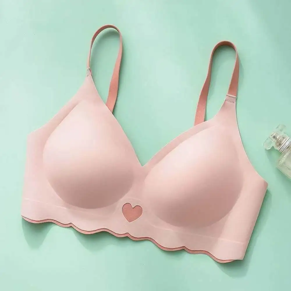 Thin Wireless Bra For Women Summer Seamless Bralette Comfortable Push Up Gathered Underwear Breathable Soft Cup For For Mizhiqi