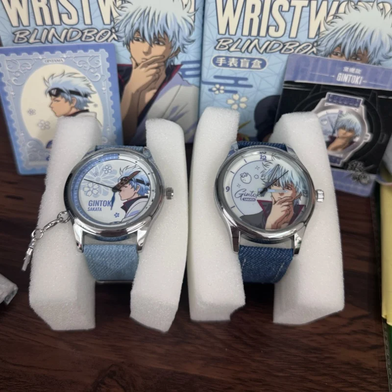 In Stock Genuine Genya Anime Lingbang Gintama Watch Blind Box Sakata Gintoki Kagura Shimomura Shinpachi Watch Birthday Gift