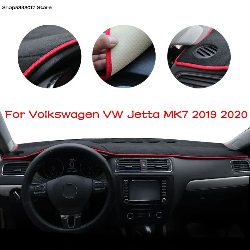 

Car Centre Console Dashboard Rear Window light Sun shield Pad Cover Protector Trim For Volkswagen VW Jetta MK7 2019 2020 2021