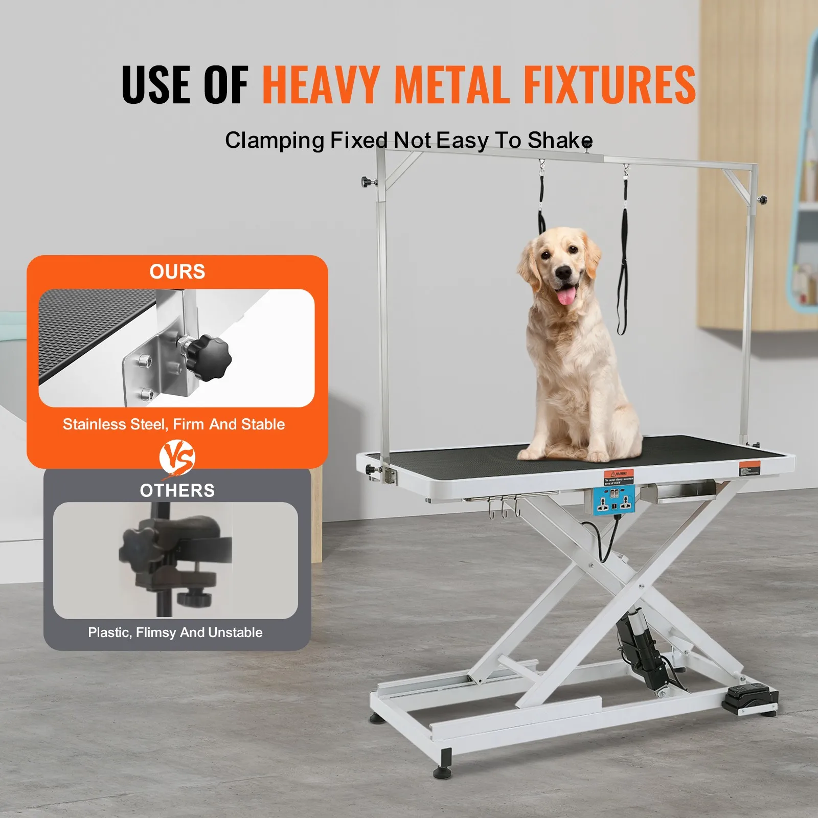 Uimoso 50" Electric Grooming Table X-Lift for Large Dogs with Adjustable Height - view 3