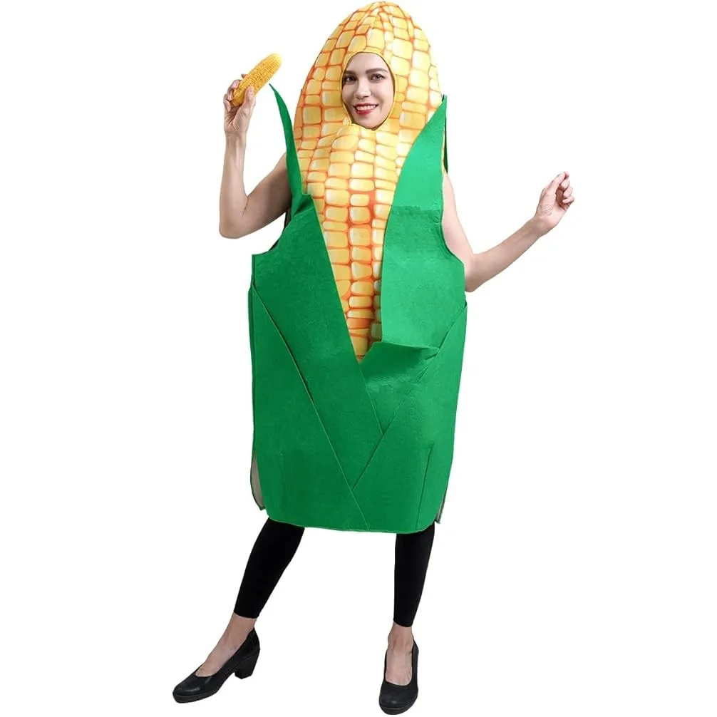 

Thanksgiving Inflatable Corn Costume for Adult Inflatable Food Costumes Halloween Funny Blow Up Costume Inflatable Suit for Men