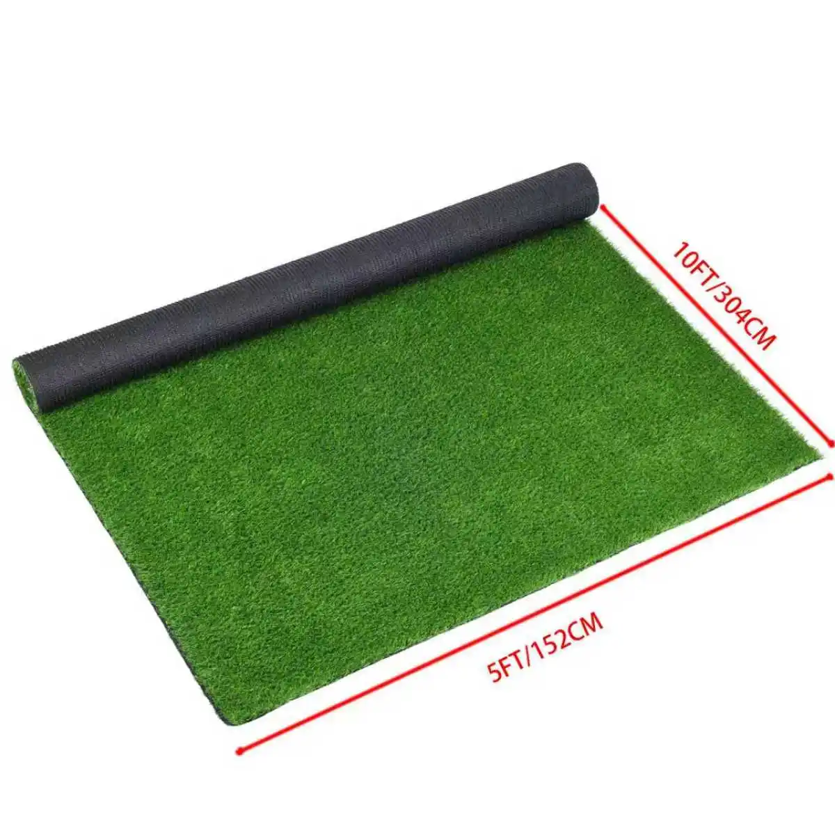 5FTX10FT Outdoor Artificial Grass Runner Rug, Thick Realistic Fake Grass Roll Decor Patio Balcony Garden Lawn, Dog Pets Turf Drain Mat, 0.78