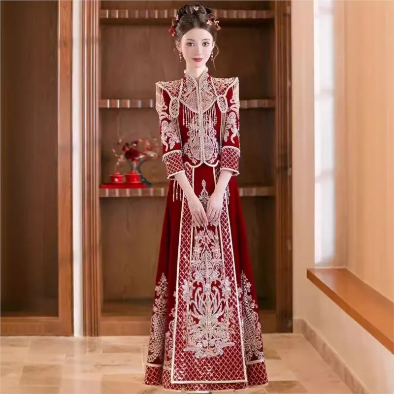 

Heavy Industry's new Chinese-style wedding plus-size clothing