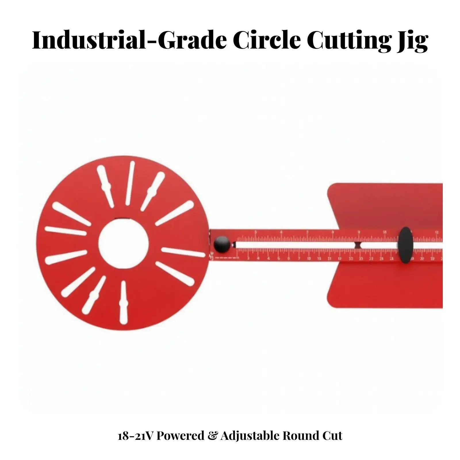 Router Bits for Wood Compatible Jig with Red Metal Base Plate for Edge Trimming and Grooving Carpentry Tasks