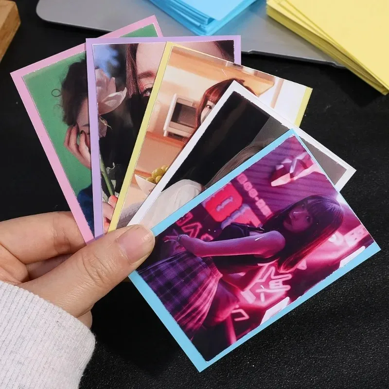 Kpop Transparente Card Sleeves, Film Cover, Solid Back, Photocard Holder, Game Card Protector, Armazenamento, 30 Pcs, 60 Pcs, 90Pcs