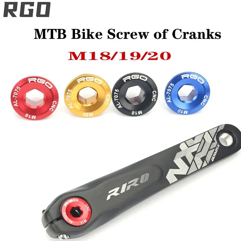 MTB Bike M15 M18 M19 M20 Cranks Screw compatible for Shimano IXF M19 Crankset Cover Aluminum BMX Road Bike Arm Bolt