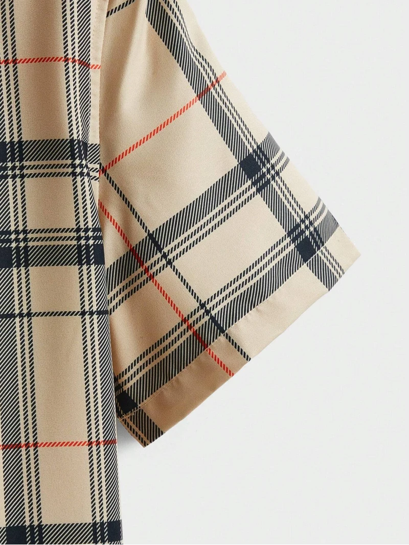 Conjunto de lapela de manga curta, conjunto de duas peças para homens