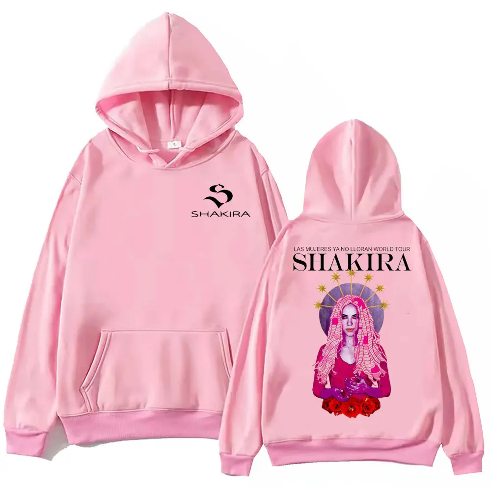 Shakira Las Mujeres Ya No Lloran World Tour 2026 Hoodies High Street Fashion Trend Pullovers Men Women Casual Loose Sweatshirts 15