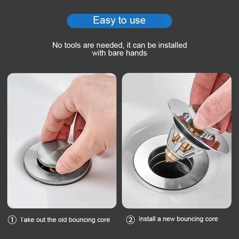Filtro de drenaje emergente Universal para lavabo, tapón para el pelo, filtro para fregadero de ducha, tapón colador, accesorios de cocina