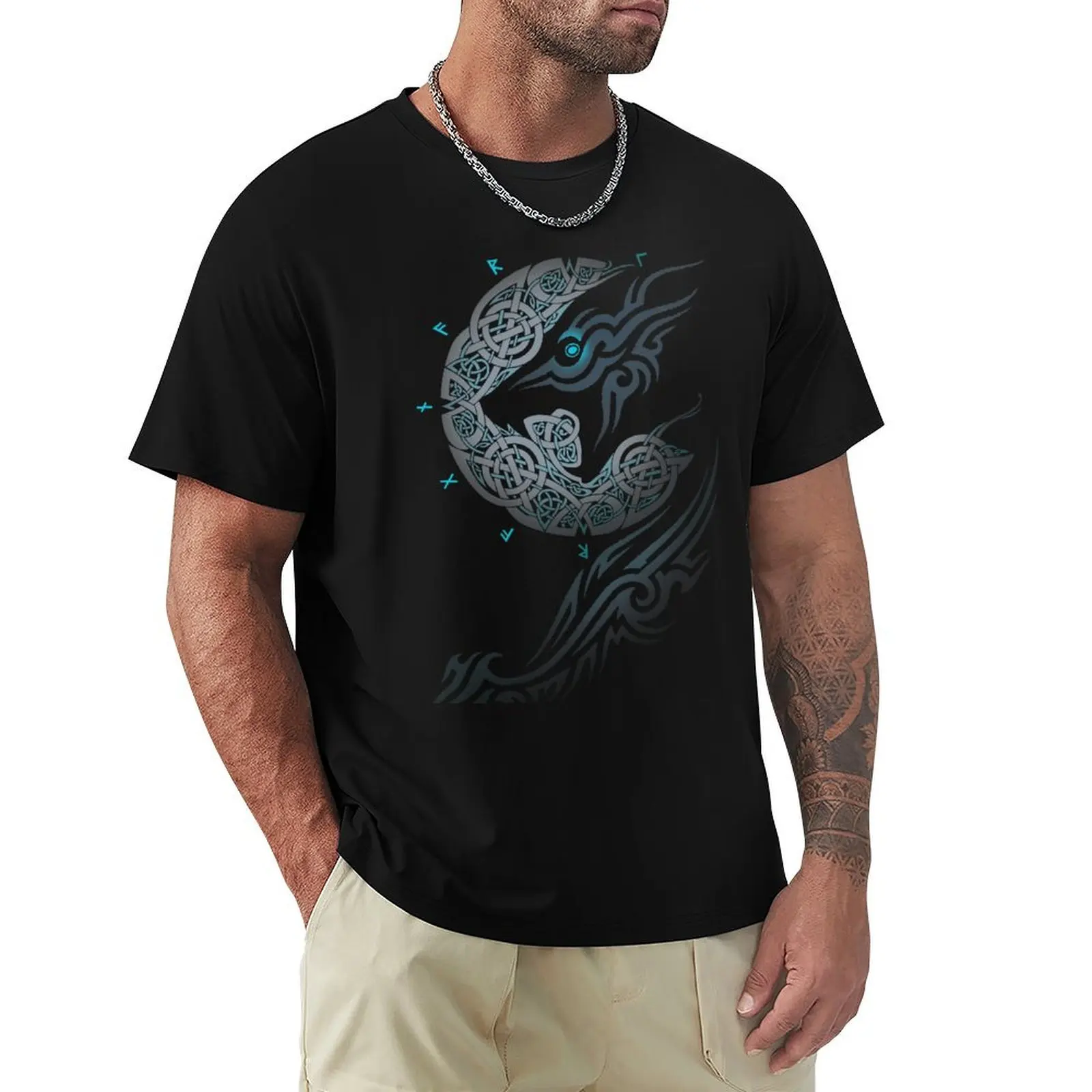 

RAGNAROK MOON T-Shirt summer tops summer 2025 anime cotton t shirt men