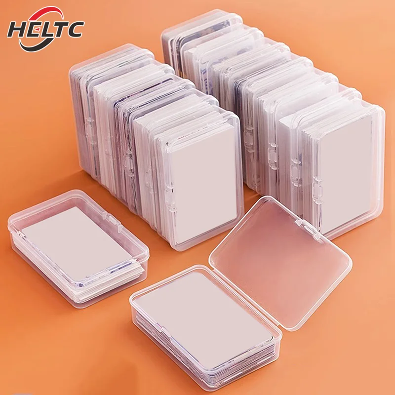 1/3pcs Transparent Plastic Boxes Playing Cards Container Storage Case Packing Poker Game Card Box Organizer Accessories