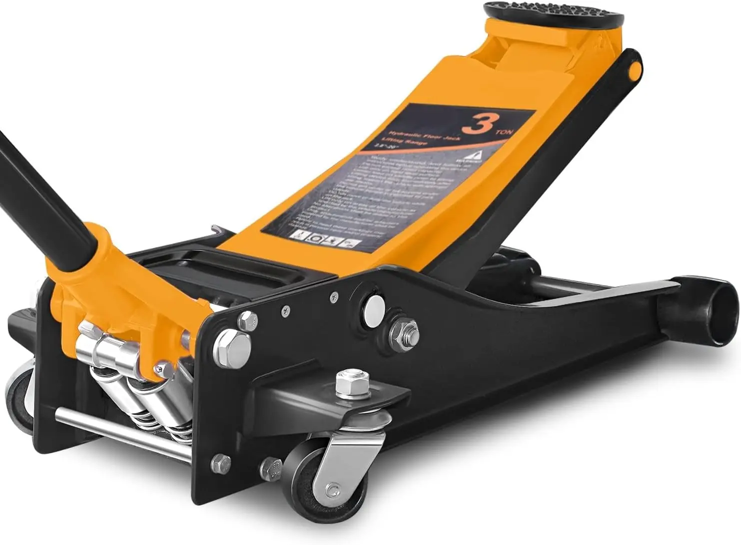 

3 Ton Low Profile Floor Jack, Heavy Duty Steel Hydraulic Car Jack with Dual Pistons Quick Lift Pump, Hydraulic Racing Floor Jack