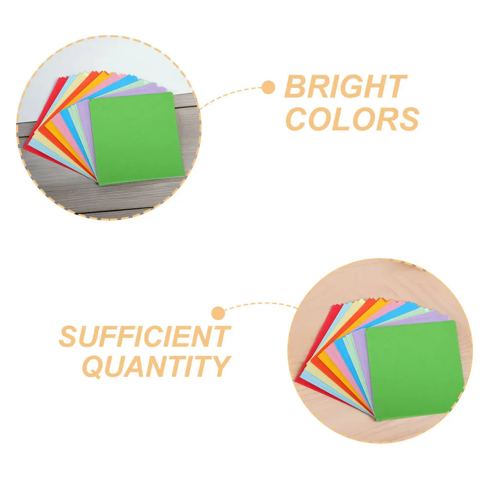 600 Fogli di Carta Origami Quadrata Colori Vivaci Facile da Piegare Progetti Artigianali per Bambini Carta per Origami Gru Decorazione Fai-da-Te