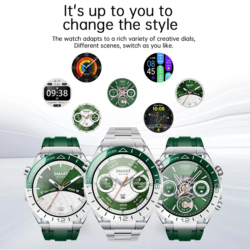 Hotsale Smartwatch Donna Uomo Lady Regali 1.53 "HD AMOLED GPS Bluetooth Chiamate telefoniche Sport Orologi intelligenti per uomo NFC Impermeabile