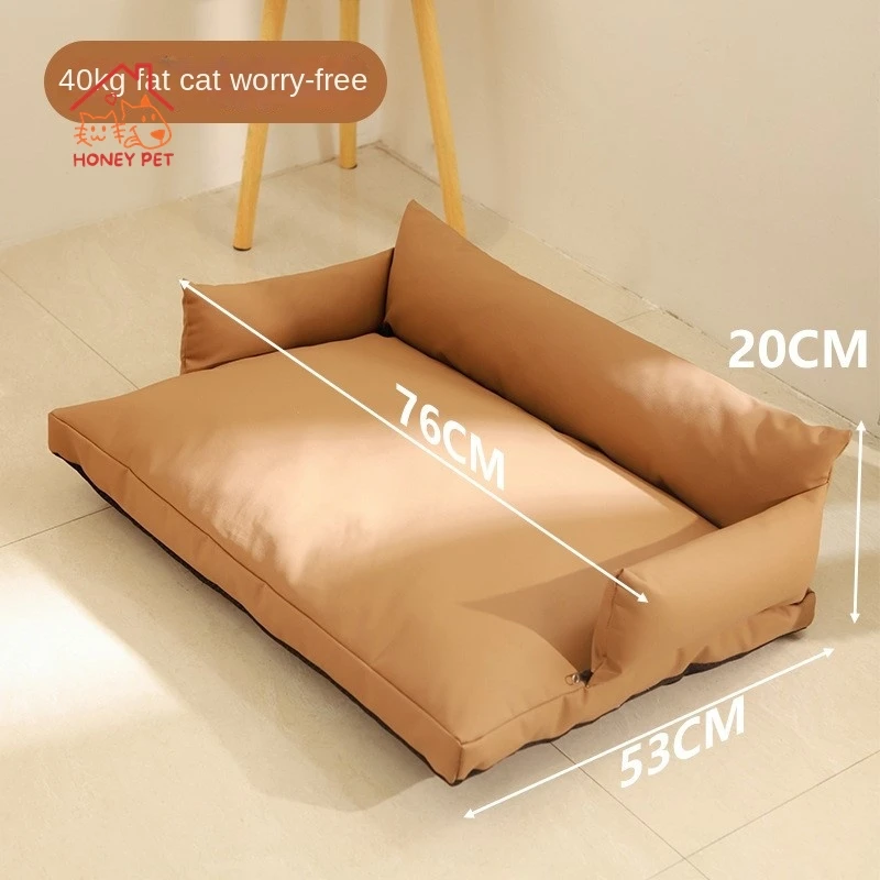 Imagem -04 - Mel-gato Litter Pet Sofá Anti-scratch Pano Antibacteriano Impermeável Antiaderente Cabelo Quatro Estações Pessoas Pet Share Novidades Hot