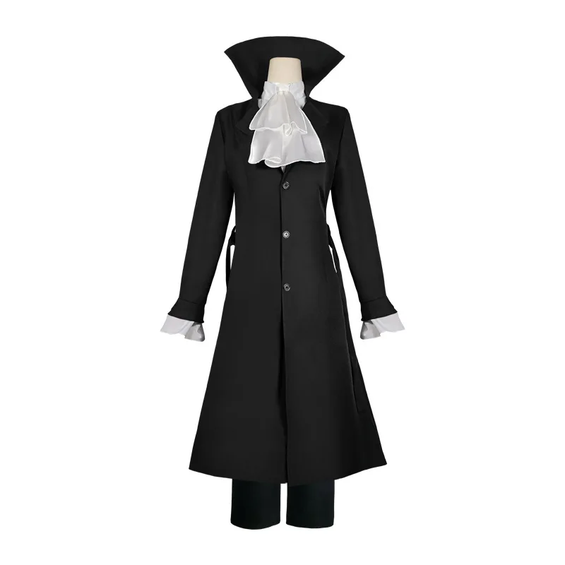 Bungou streunende Hunde Anime Akutagawa Ryunosuk Cosplay Kostüm Trench Weste Hemd Hosen voller Anzug Perücke Outfit Halloween Rollenspiel