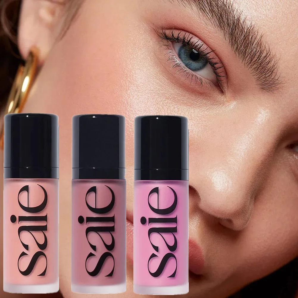 

Saie Matte Liquid Blush Стойкая вода Light Sensation Contour Shadow Rouge Натуральный хайлайтер Румяна для макияжа Косметические румяна