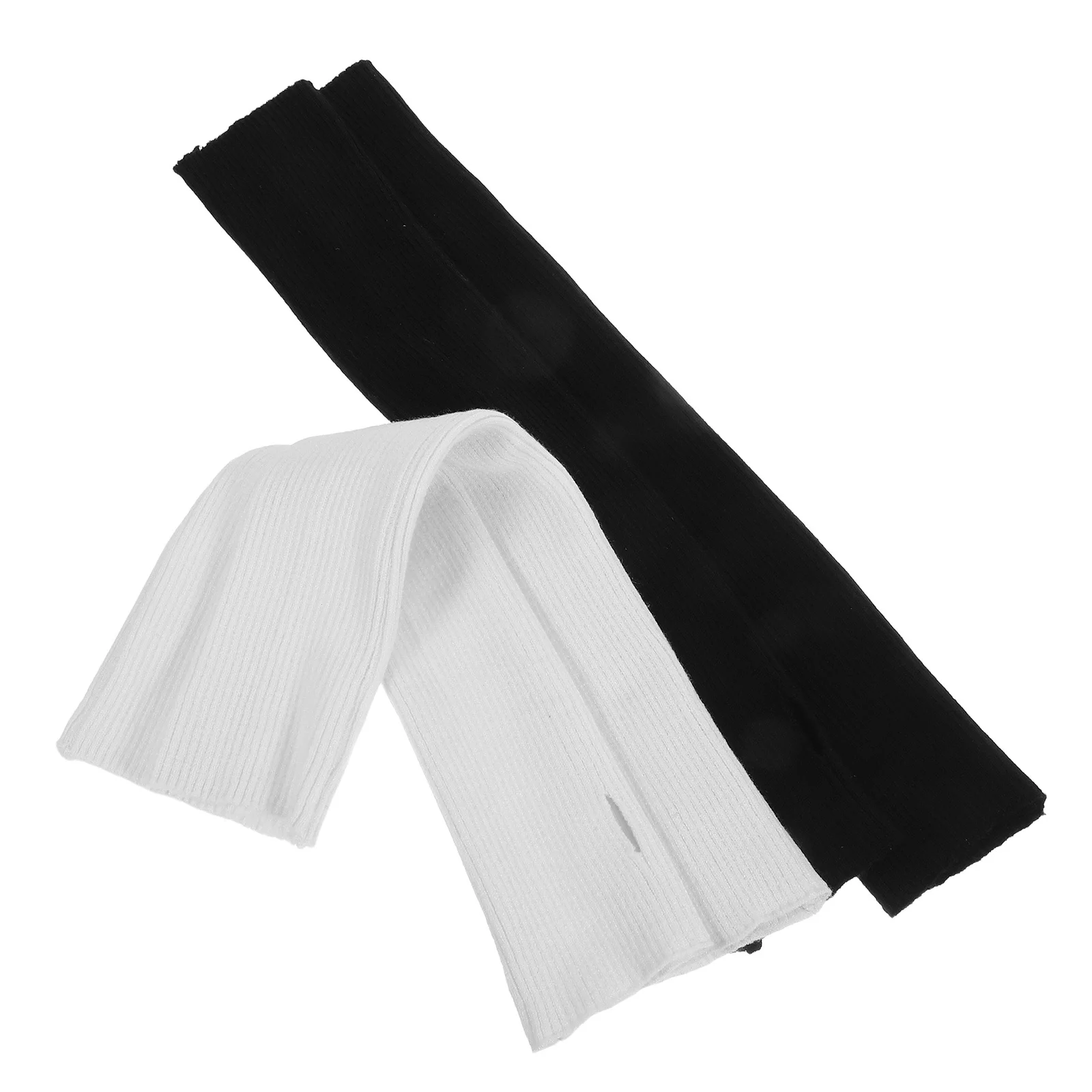 

2Pairs Warm Long Knit Thumb Hole Thermal Arm Warmers Fingerless Sleeves Cold Weather Outdoor Yarn Wrist Warmers