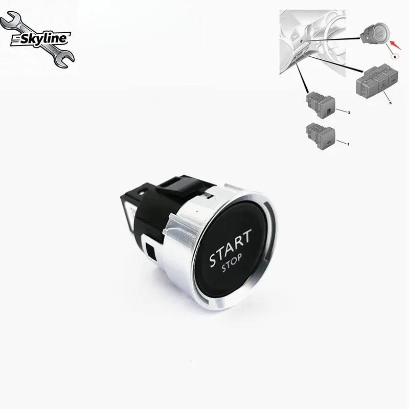 Start button ignition 98021996ZD One button start Switch Button