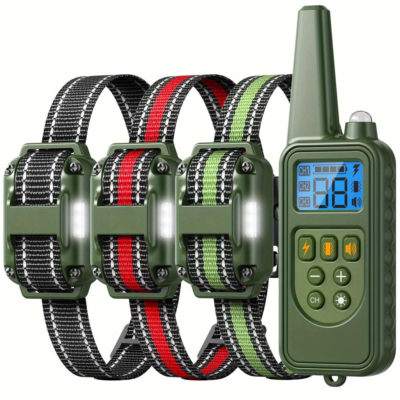 

Versatile Smart Dog Training Collar with LED Beep Vibration Shock Control - Perfect Solution for Multi-Dog Training! Multi-Dog Training!