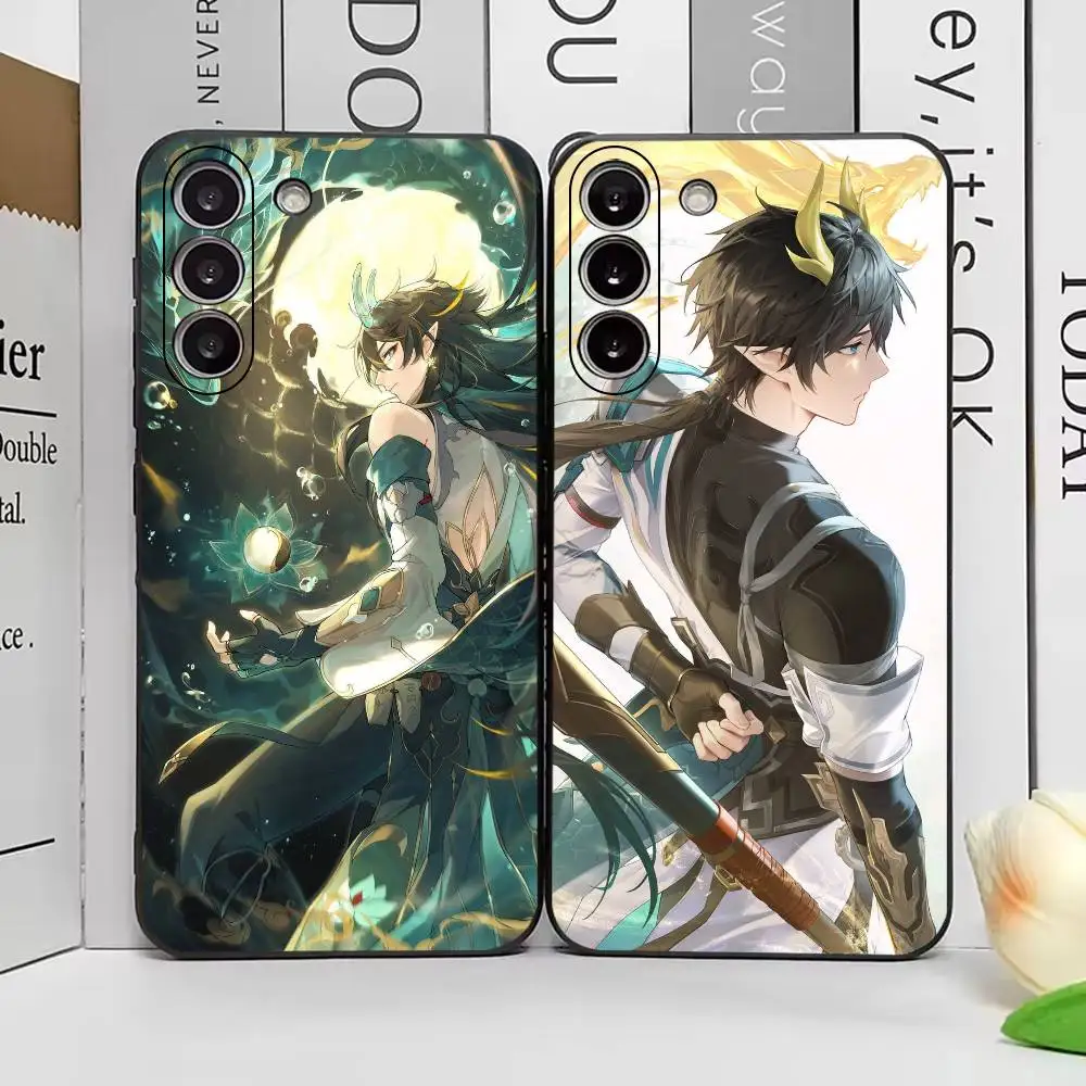 Dan Heng Honkai Star Rail Cool Phone Case For Samsung Galaxy A73,A72,A71,A70,A53,A52,A51,Soft Silicone Black Cover