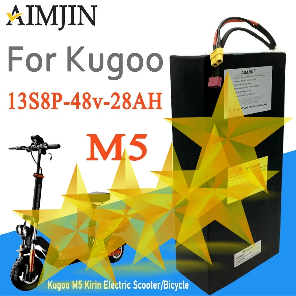 

High power Kugoo M5 Kirin 13S8P 48V 28AH Electric Scooter/Bicycle Powerful Motor 18650 Original Lithium Battery pack