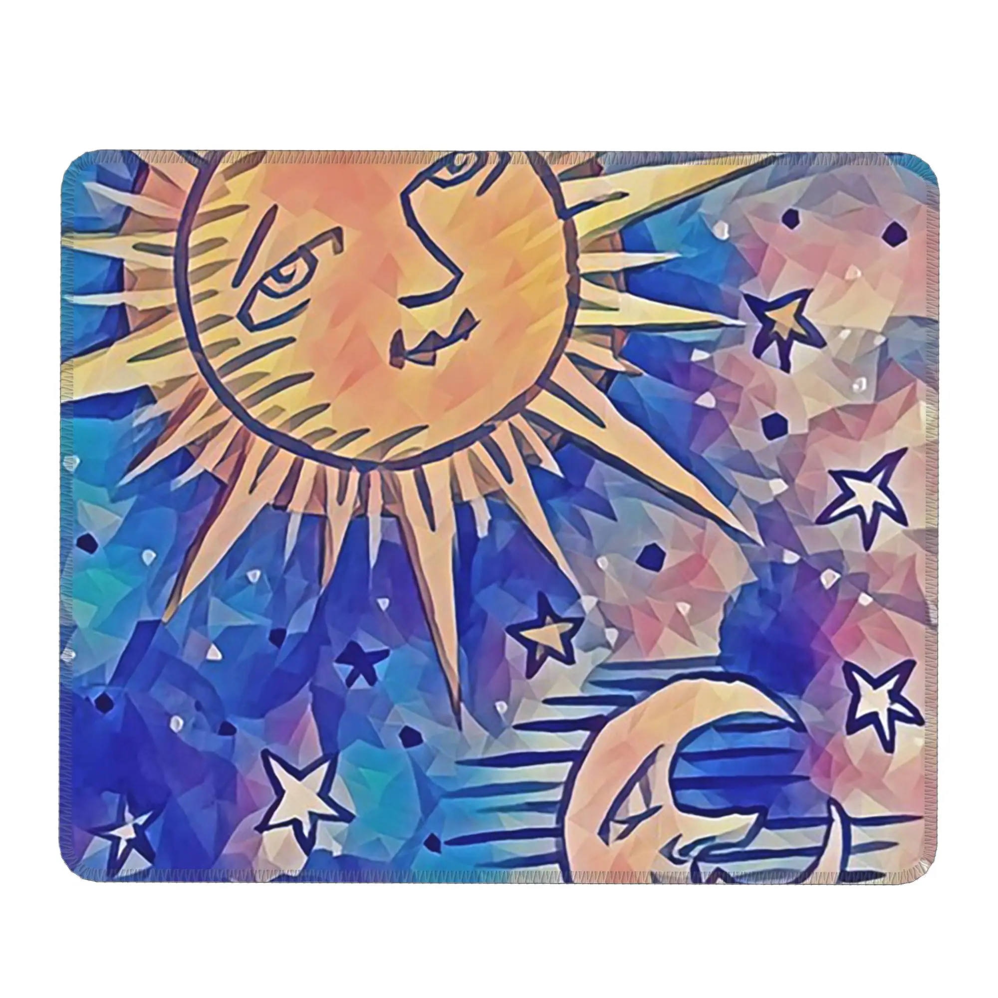 Celestial Landscape Moon And Sun Mouse Pad Computer Keyboard Mouse Mat Gaming PC Laptop Desk Mat Office Table Mats