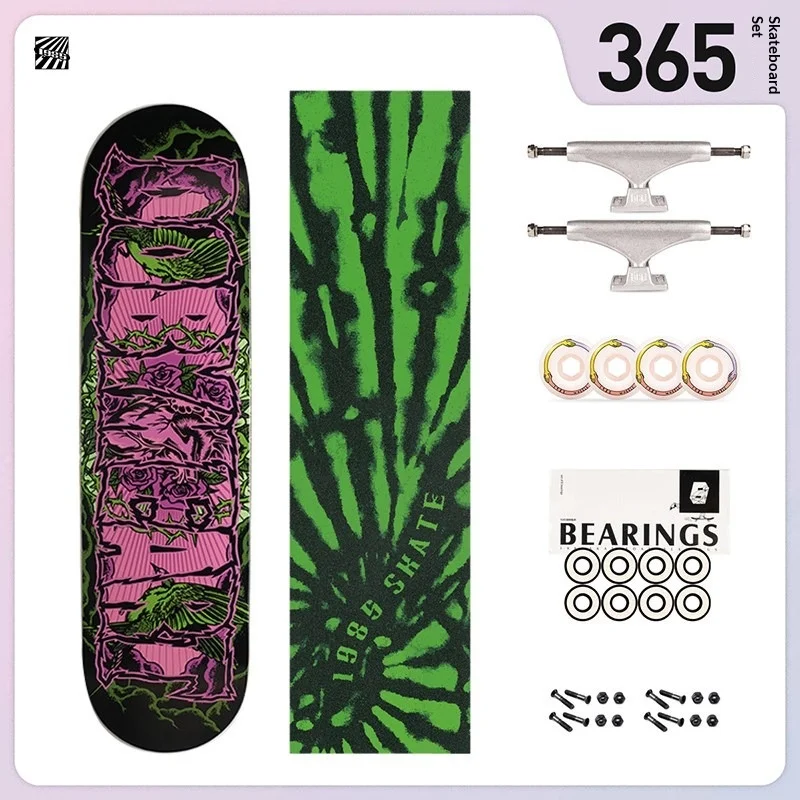 

Скейтборд для взрослых 1985 года, профессиональная доска, для девочек, для повседневных поездок, четырехколесный, двойная доска, для начинающих, студентов, подростков, DBH