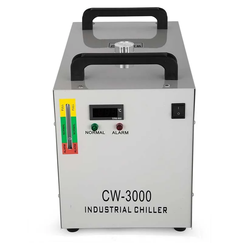 CW-3000 Industrial Chiller 9L Water Tank Co2 Glass Laser With Good Heat Dissipation Effect Glass Tube CNC Spindle Cooling