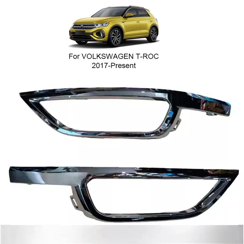 

2pcs ABS Rear Bumper Decorative Strip For Volkswagen T-ROC 2017-Present Rear Bumper Bright Bar Auto Interior Accessories