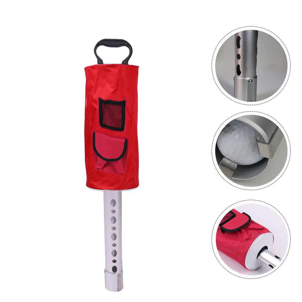 

Golf Ball Picker Retriever Bag Made of Premium Aluminum Tube and Nylon Holds Up to 70 Balls Zipper Closure Ergonomic No-Bend