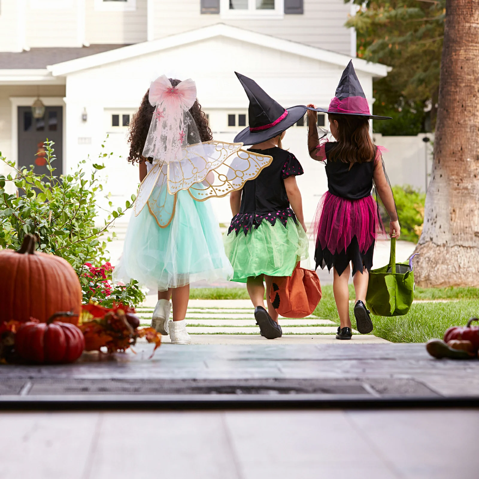 

1Pcs Snowflake Gauze Fairy Hairpin Baby Hair Accessory Elegant Ribbon Headdress for Performance Cosplay Party Girls Hair Clip