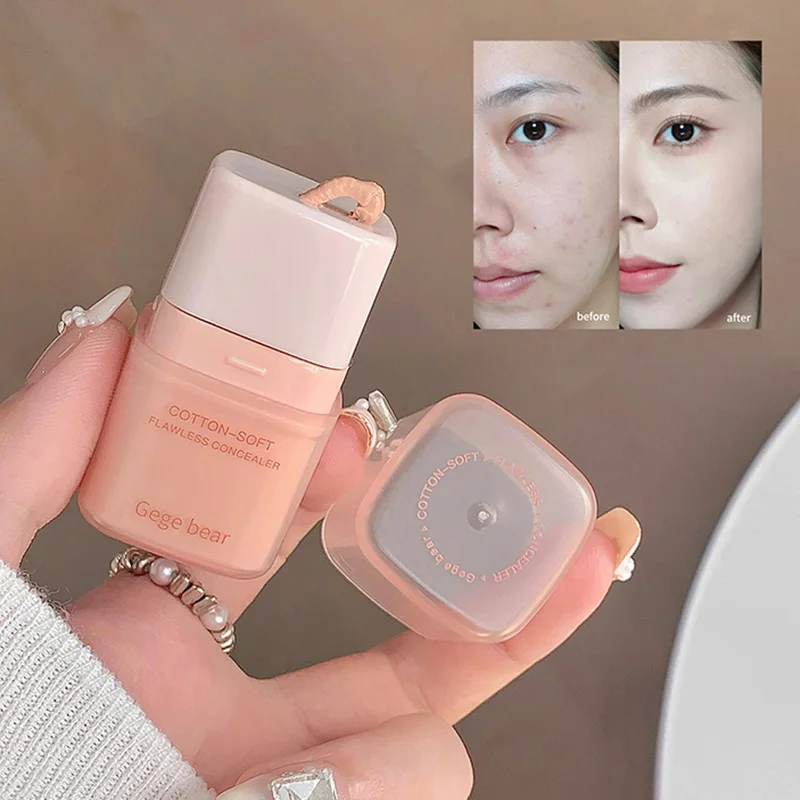 Gege bear Flawless concealer, covers pimples, spots, dark circles, spins concealer, natural makeup,Concealer