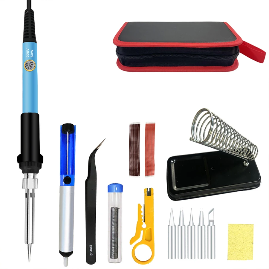 

Soldering Iron 60W/80W Adjustable Temperature Electric Solder Iron Rework Station Mini Handle Heat Pencil Welding Repair Tools