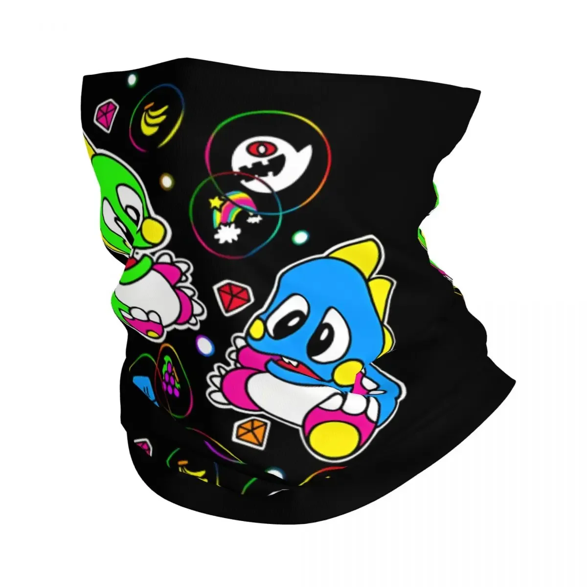 Bubble Arcade Game Scarf Neckerchief Neck Face Mask Polyester