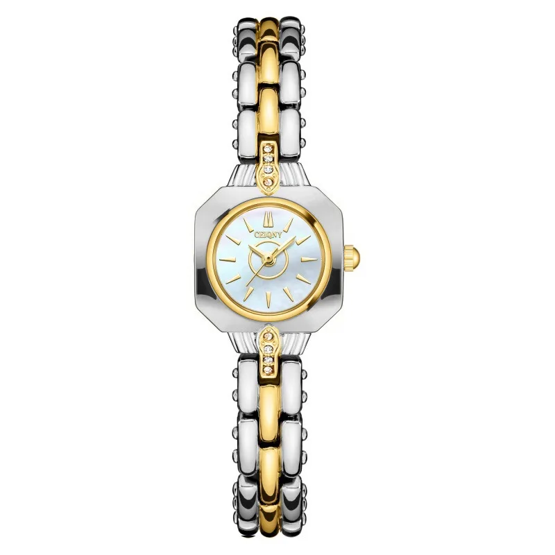 Women Quartz Watch Luxury Square Dial Diamond Clock Vintage Simple Bracelet Style Gold Diamond Orologio Reloj Ladies Wristwatch