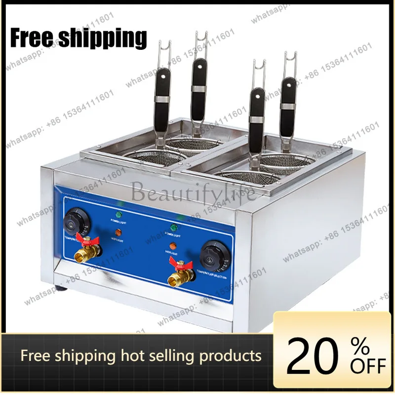 LS multi-functional noodle cooking pot electric soup noodle stove desktop small four-hole noodle ironing equipment
