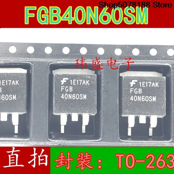 5pieces OptoCoupler 40N60SM FGB40N60SM  TO-263 Original integrated circuit