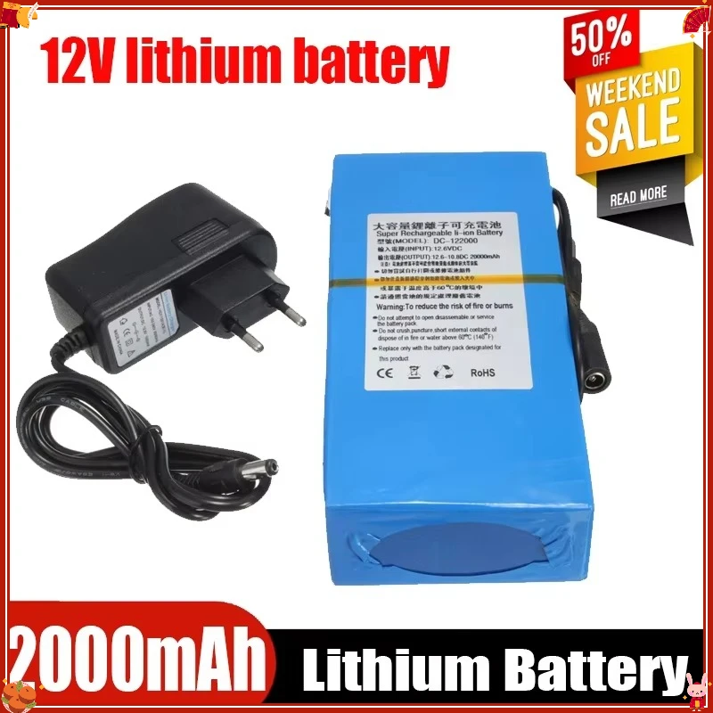 12v polymer lithium battery 20000mAh LED solar energy storage street light monitoring motor equipment rechargeable battery pack